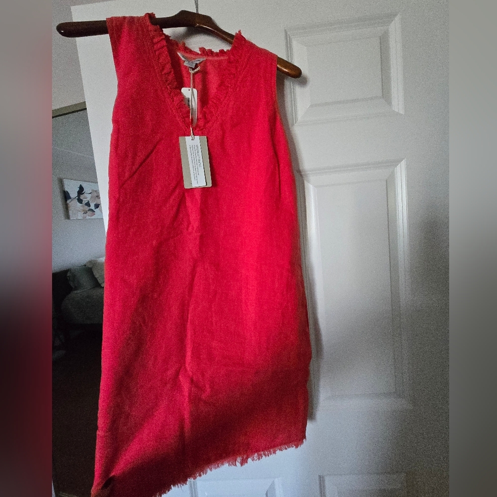 Tommy Bahama Vibrant Red V-Neck Top